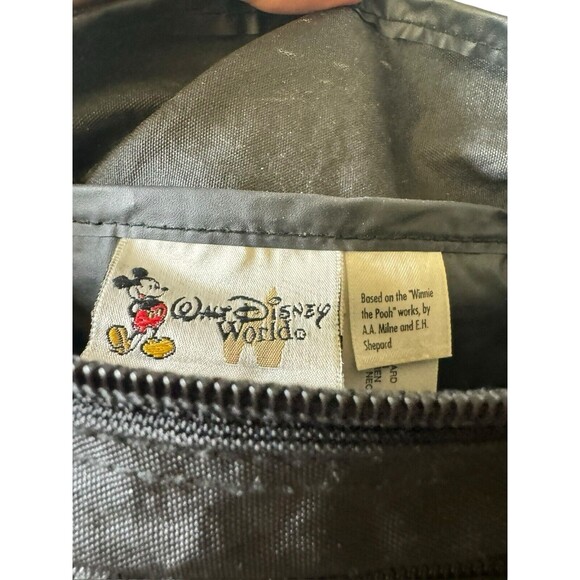 VTG Walt Disney World Character Spell Out Black Fanny Pack Mickey Embroidered - Picture 14 of 16